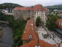 Древний замок в Чешском Крумлове